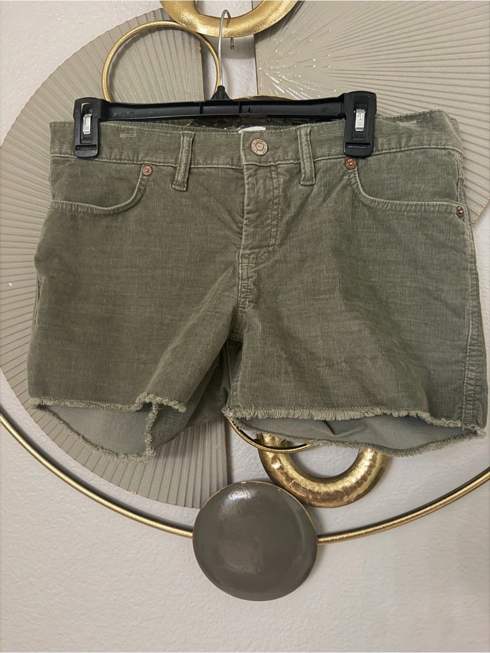 GAP Olive Green Corduroy Women's Jean Shorts